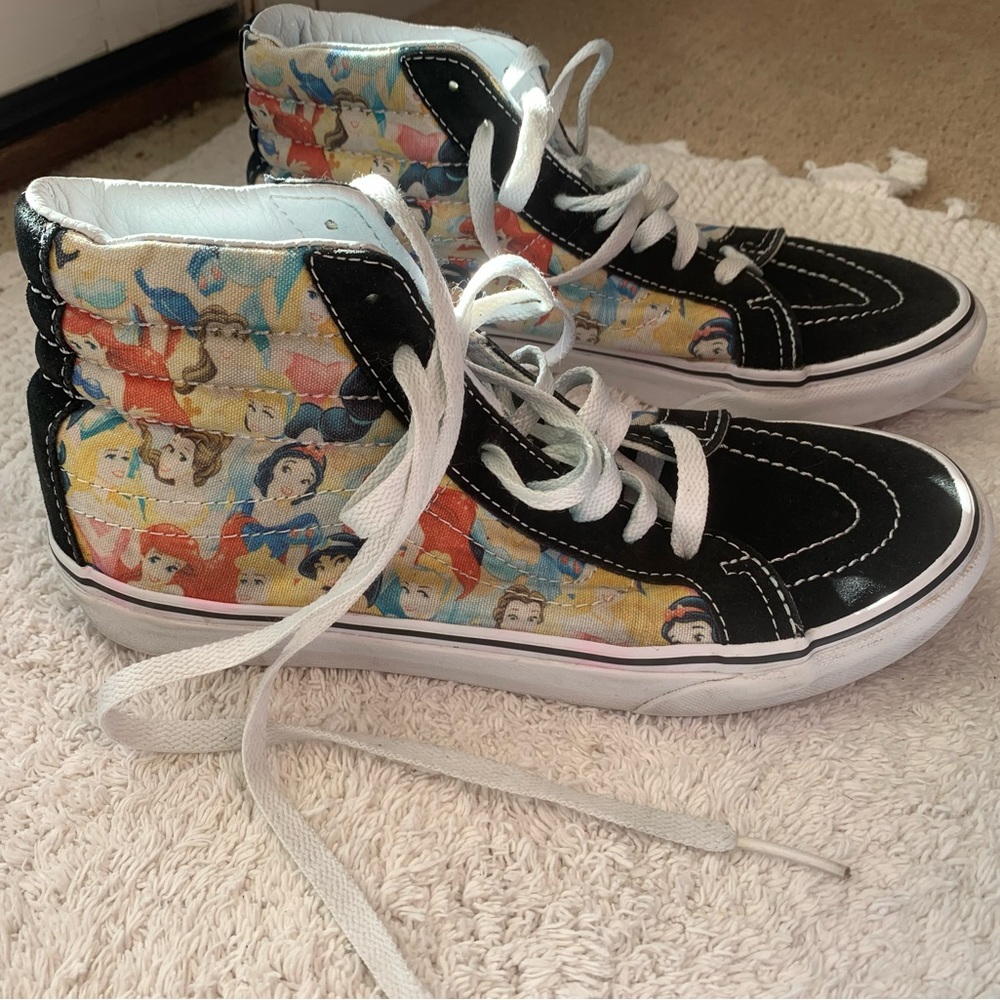 Vans Woman’s size 7 Disney princess high tops